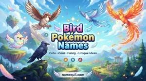 Bird Pokemon Names