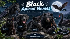 Black Animals Names