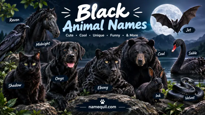 Black Animals Names