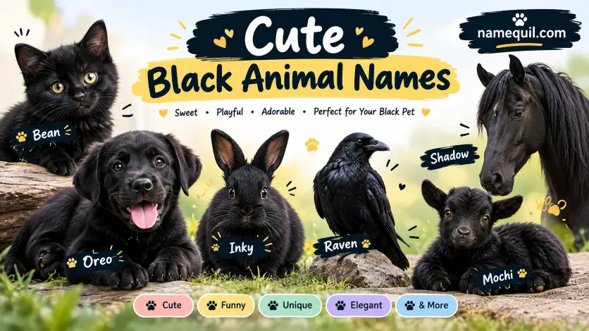 Cute Black Animal Names