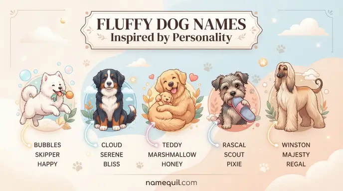 Fluffy Dog Names Inspired by Personality
