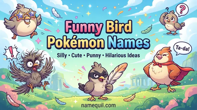 Funny Bird Pokemon Names