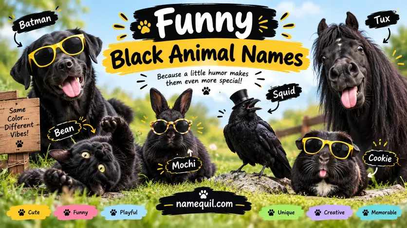 Funny Black Animal Names