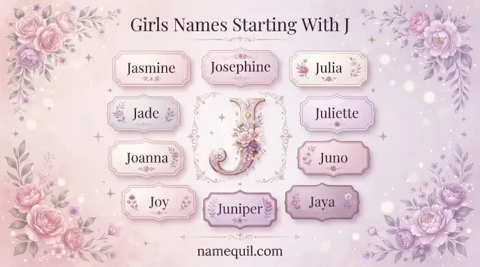 girls names starting with j