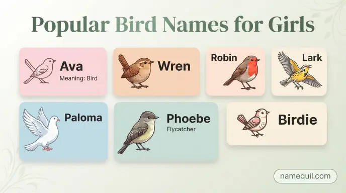 Popular Bird Names for Girls
