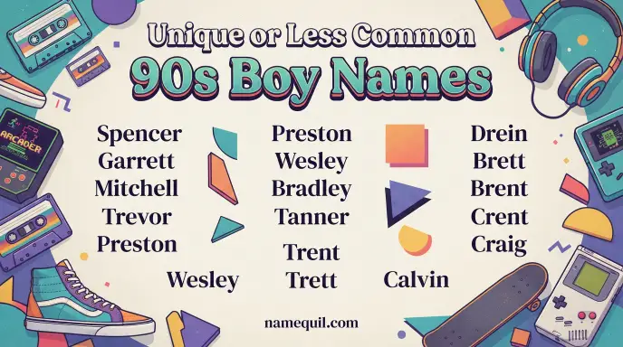 Unique or Less Common 90s Boy Names