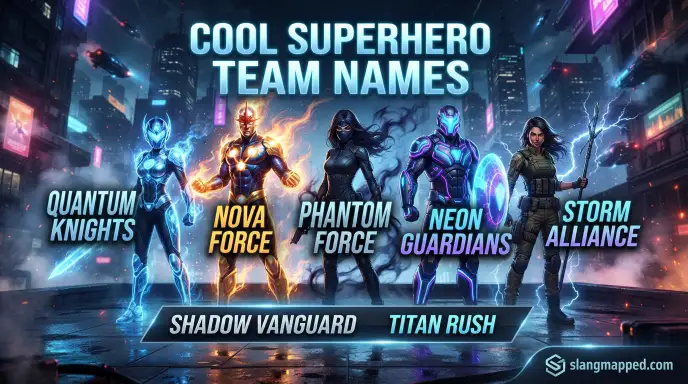 Cool Superhero Team Names